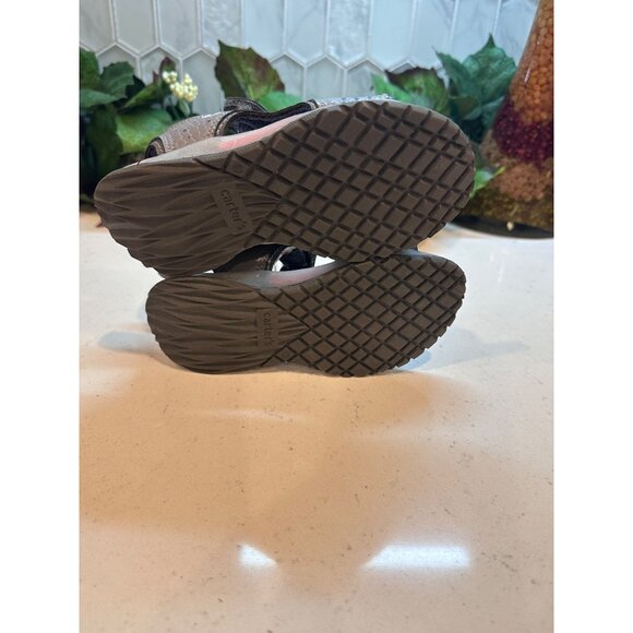 Carters Toddler Shark Themed Sandals Gray & Red Size 9M - Picture 4 of 7